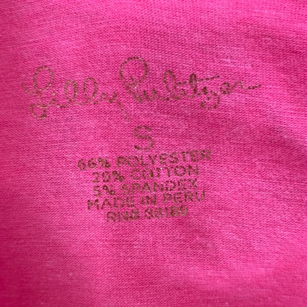Lilly Pulitzer Vibrant Pink Ruffled Blouse - Picture 2 of 3